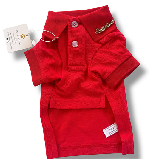 Chemise en coton rouge