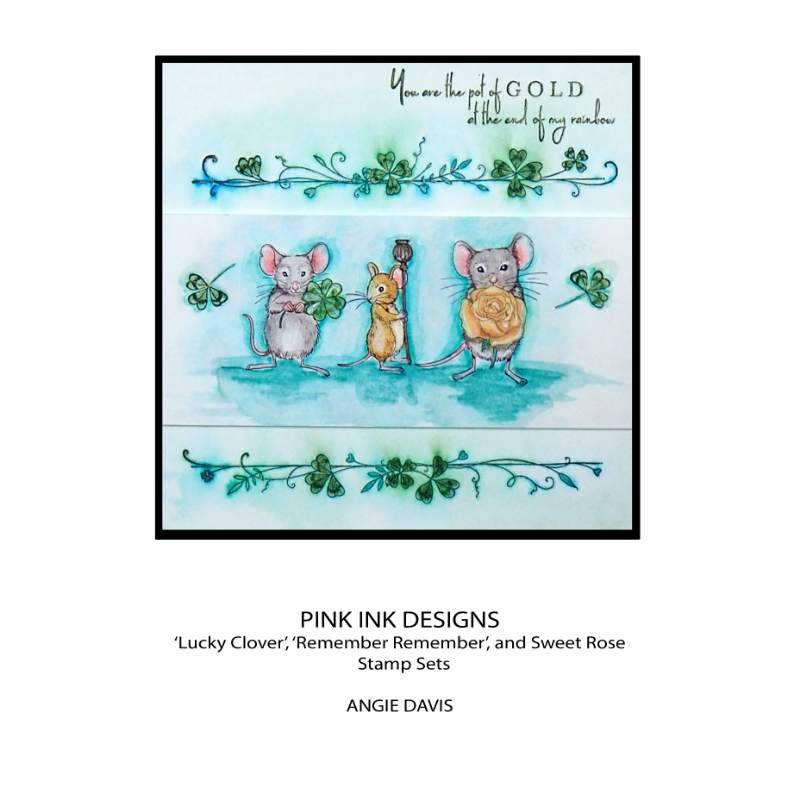 Pink Ink Designs Remember Remember Lot de tampons transparents 6 po x 8 po