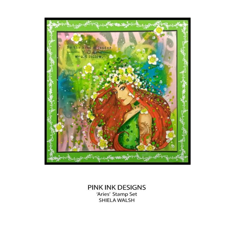 Pink Ink Designs Aries Pionnier Lot de Tampons Transparents 6 po x 8 po