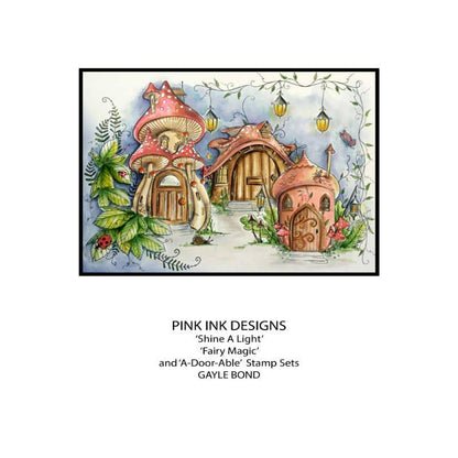Pink Ink Designs Fairy Magic Lot de tampons transparents 6 x 8 po