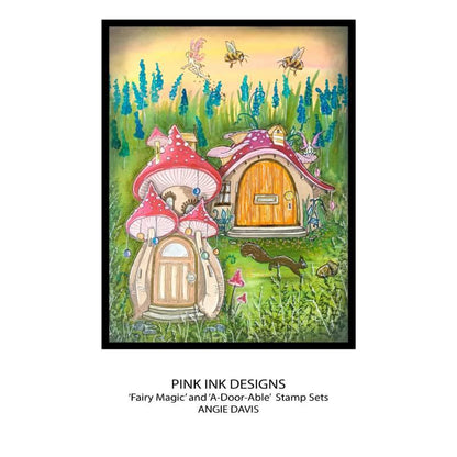 Pink Ink Designs Fairy Magic Lot de tampons transparents 6 x 8 po