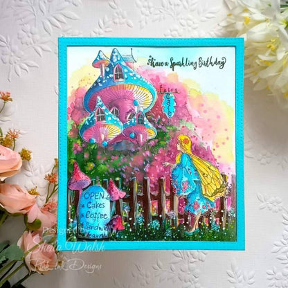Pink Ink Designs Fairy Magic Lot de tampons transparents 6 x 8 po