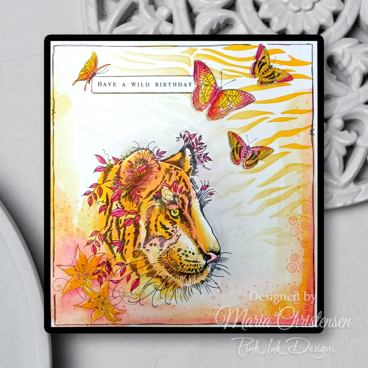 Pink Ink Designs Sher Khan Ensemble de tampons transparents 6 po x 8 po