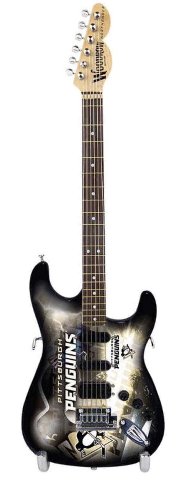 Mini-guitare de collection 10" Pittsburgh Penguins