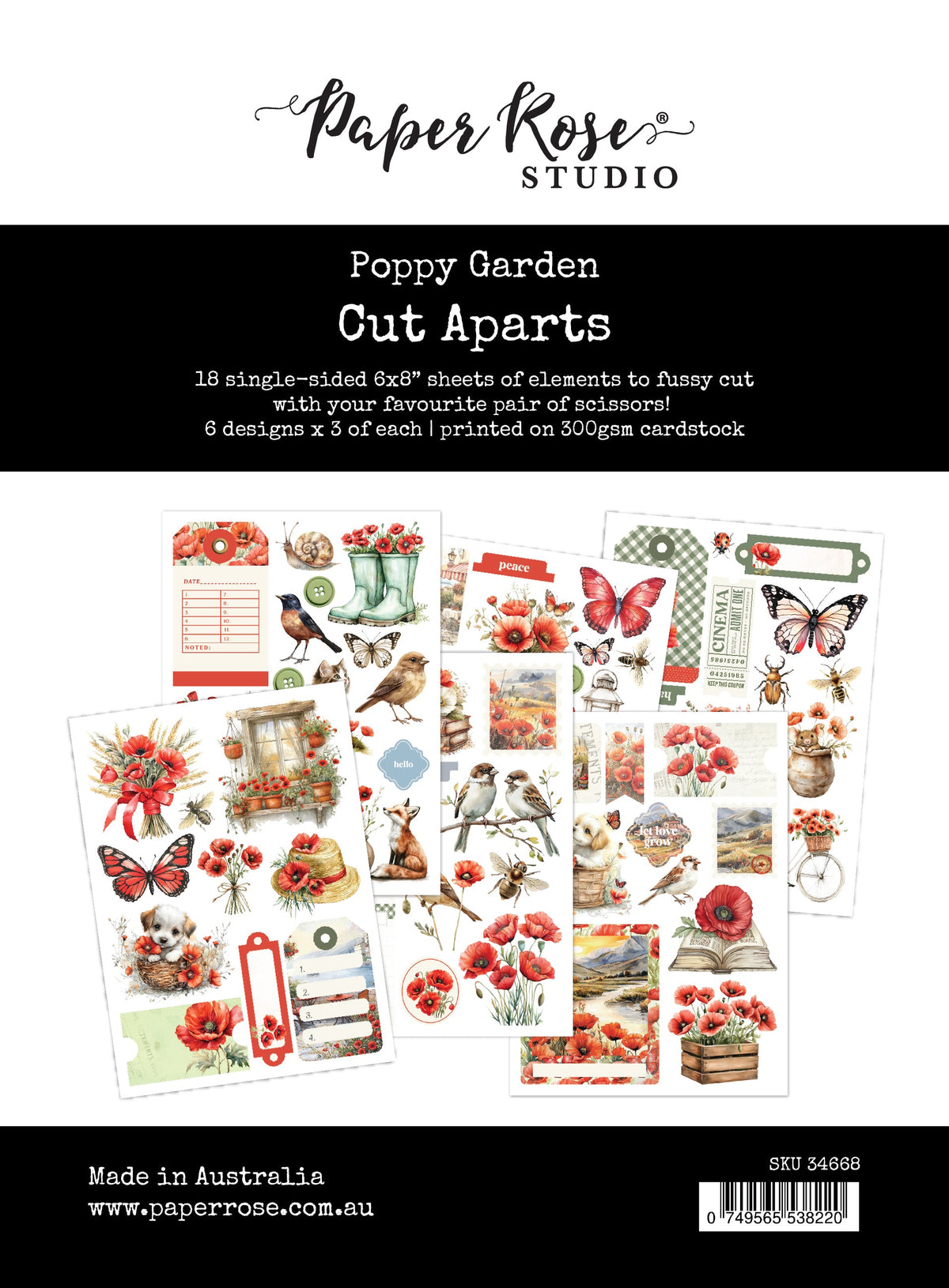 Poppy Garden – Éléments à découper 34668