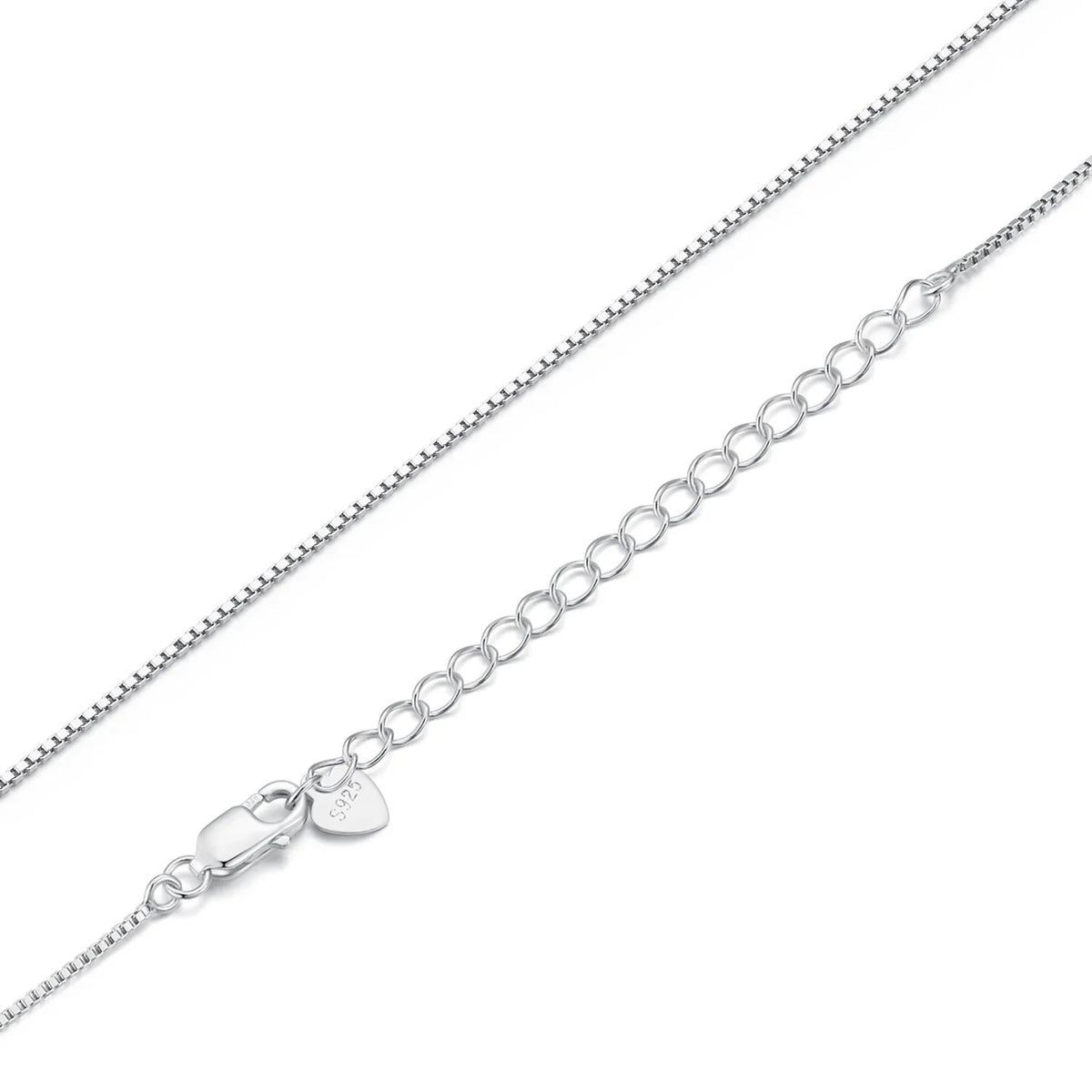 Élégance Intemporelle : Chaîne de Collier Ajustable en Argent Sterling 925 pour Femmes