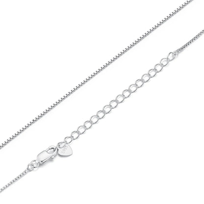 Élégance Intemporelle : Chaîne de Collier Ajustable en Argent Sterling 925 pour Femmes