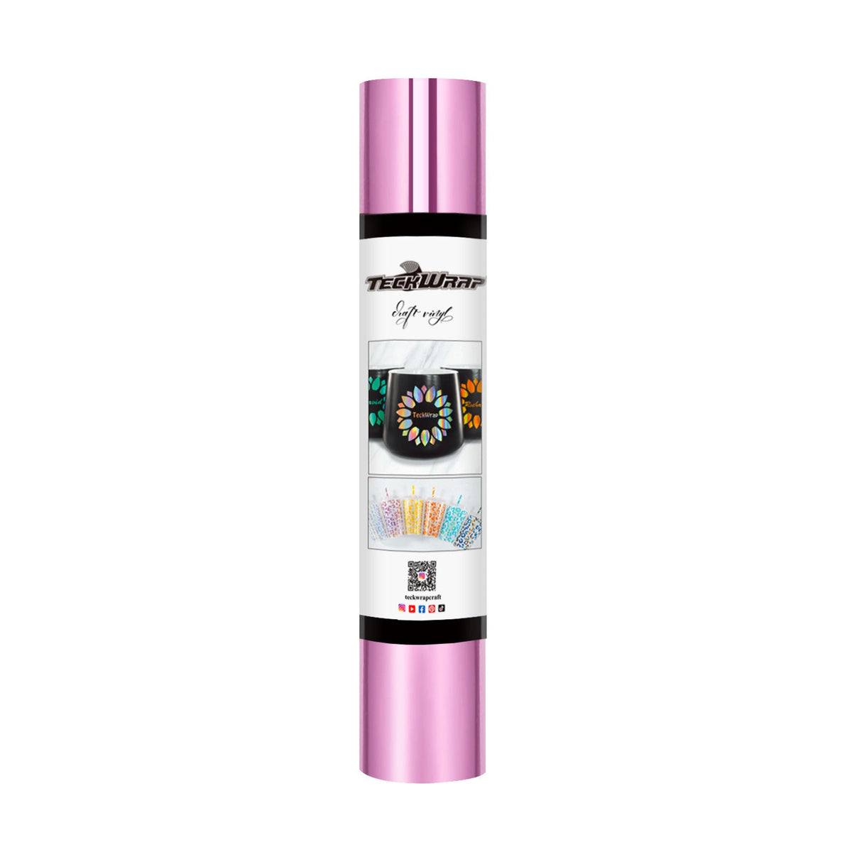 Vinyle Adhésif Chrome Miroir Anti-Bulles TeckWrap - Violet Rose | Lustré et Sans Bulles