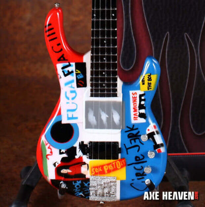 Flea Signature Psycho Flea Miniature Bass Guitar Replica Collectible