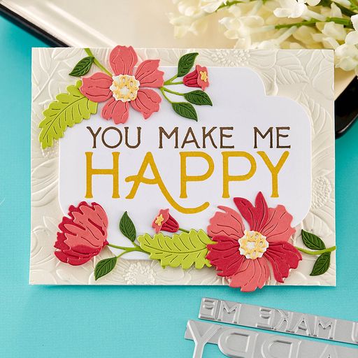 Plaque d'impression You Make Me Happy de la collection BetterPress