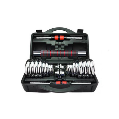 Cast Iron Adjustable Dumbbell Set with Barbell Bar Connector