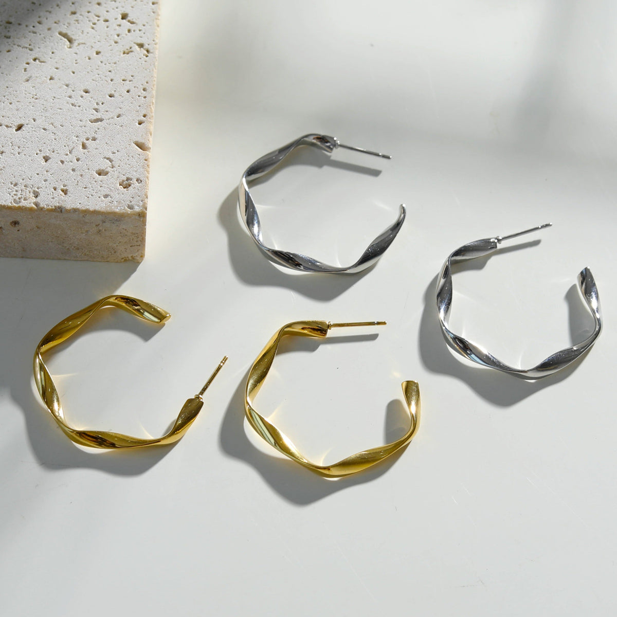 Boucles d'oreilles créoles RIMINI