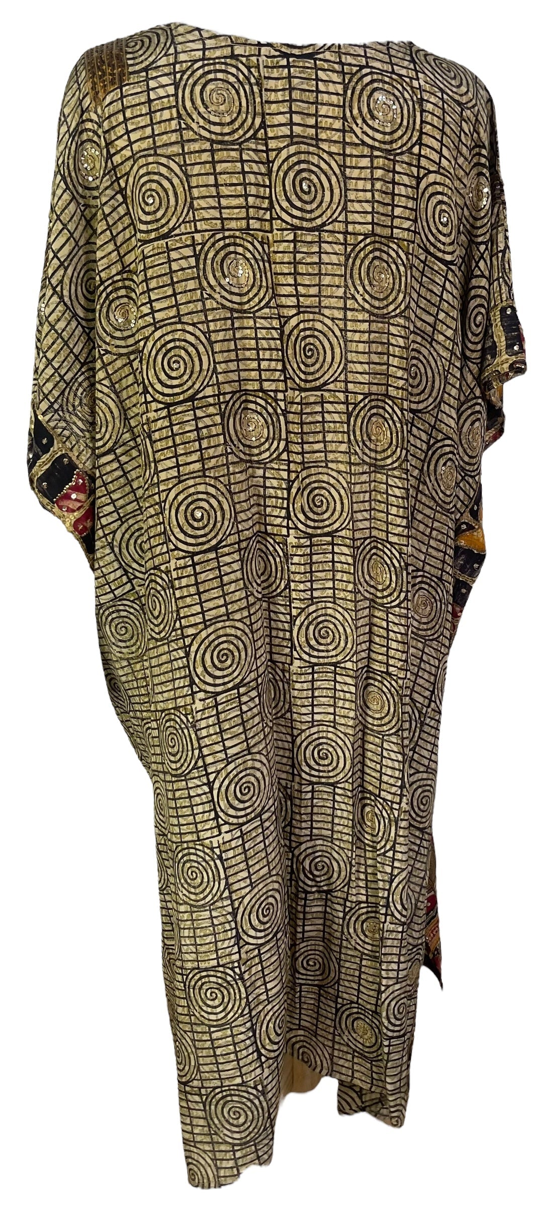 PRC6760 Kaftan long Avatar en pure soie