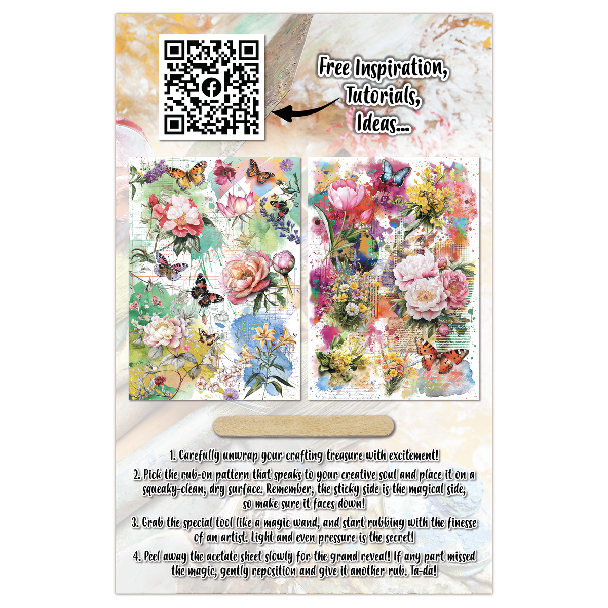 AALL and Create - A5 Rub-Ons - Bloomscape