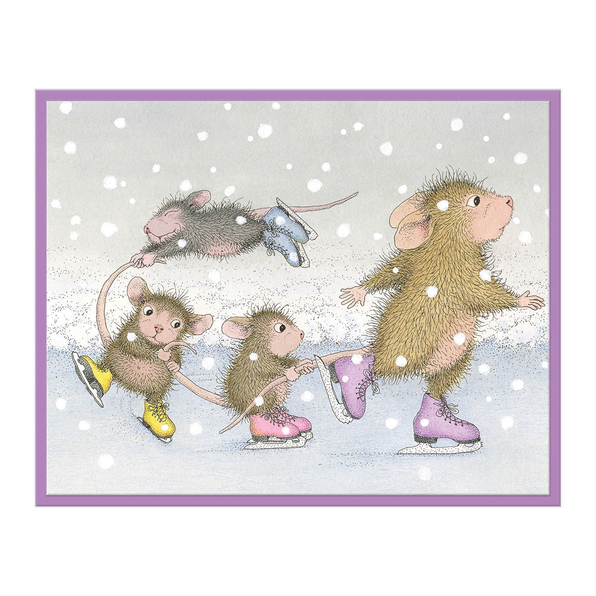 Accrochez-vous ! Tampons en caoutchouc de la collection de Noël House-Mouse