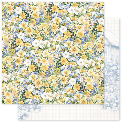 Collection de papiers "Basiques rustiques de printemps" 30x30 cm 34254