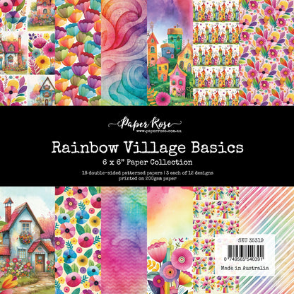 Collection de papiers Rainbow Village Basics 6x6 35319