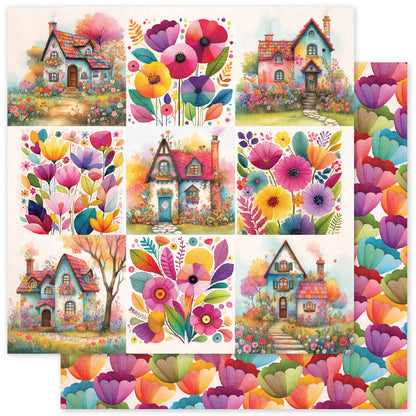Rainbow Village Basics 12x12 Paper Collection 35322