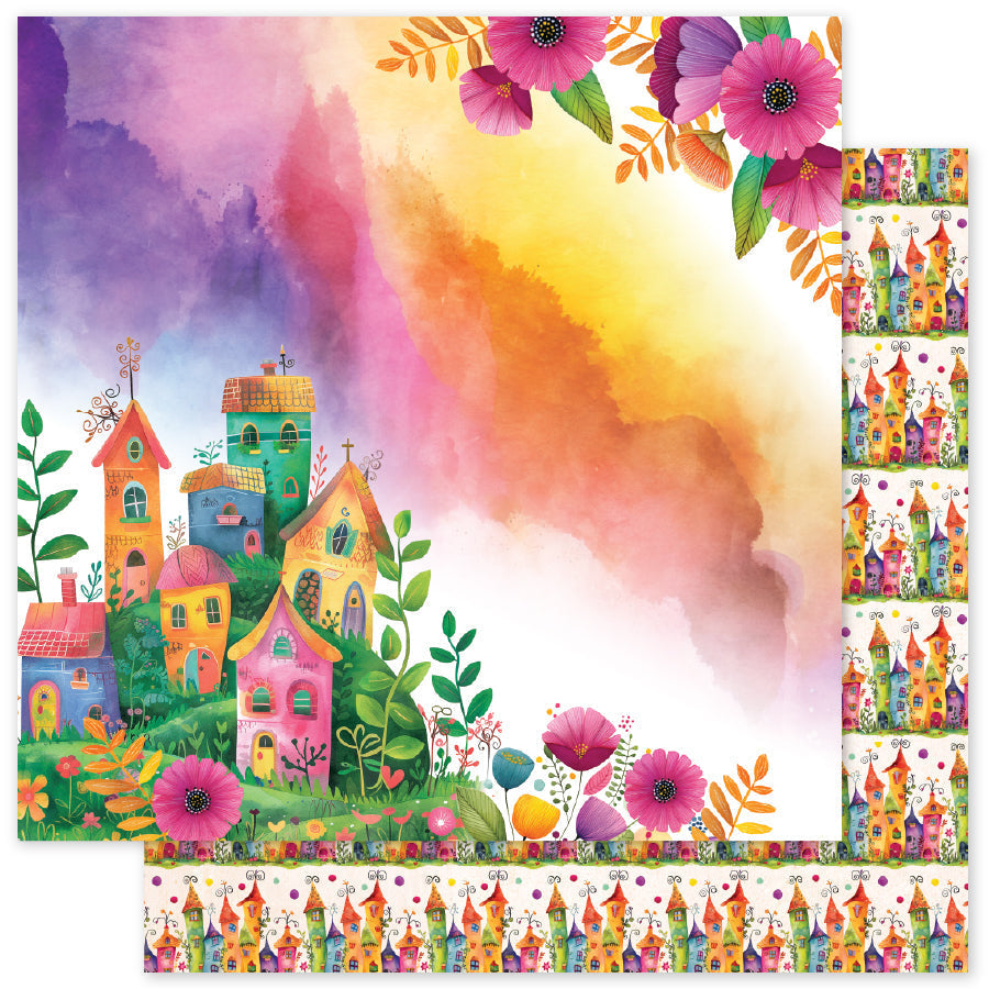 Rainbow Village Basics 12x12 Paper Collection 35322