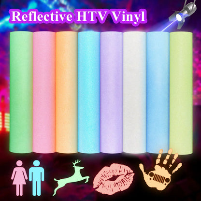 Vinyle thermocollant réfléchissant Teckwrap - Vert néon | Vinyle thermocollant tendance et durable pour t-shirts et costumes