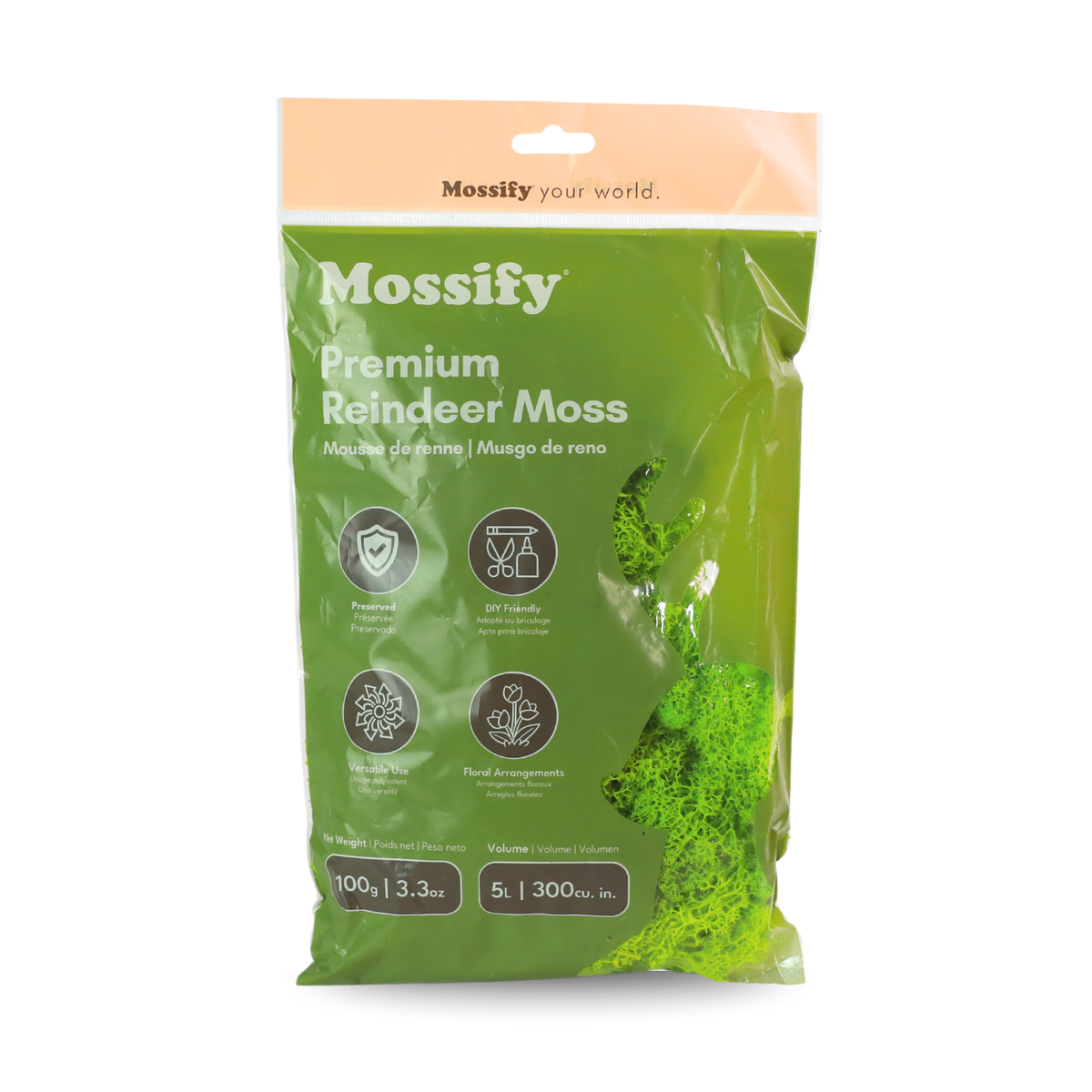 Premium Reindeer Moss Bag