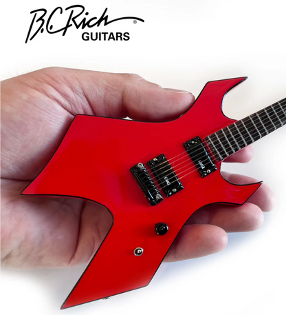 Réplique Miniature de Guitare Collectionnable Red Warlock Signature Mick Thompson