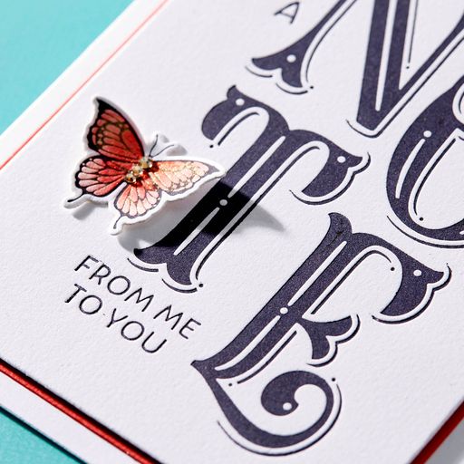 Une presse à imprimer « A Note from Me to You » de la collection BetterPress