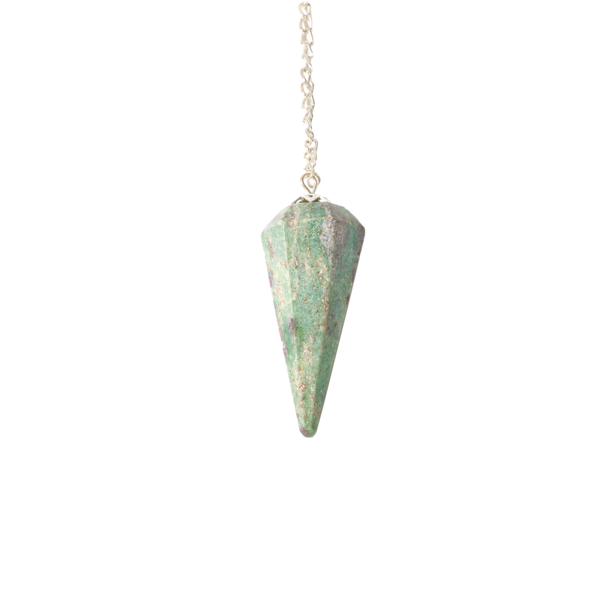 Ruby Zoisite Pendulum 6 Facet & Bead - 3 Pack