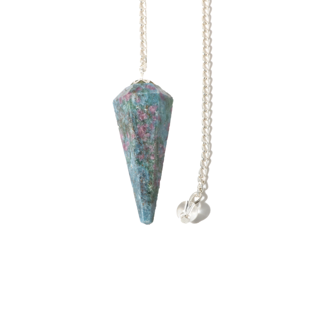 Ruby Zoisite Pendulum 6 Facet & Bead - 3 Pack
