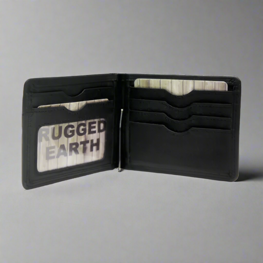 Porte-cartes Rugged Earth en cuir pour homme