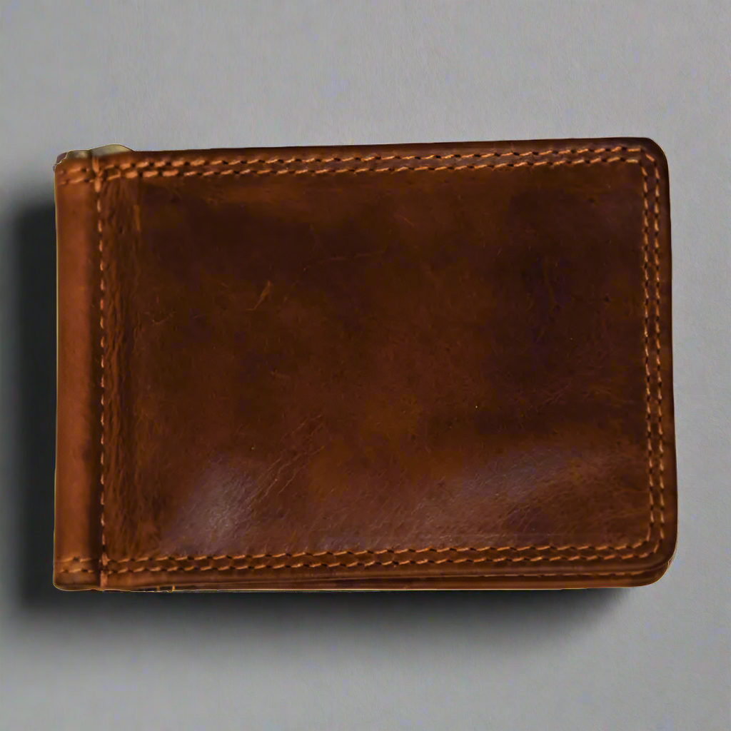 Porte-cartes Rugged Earth en cuir pour homme