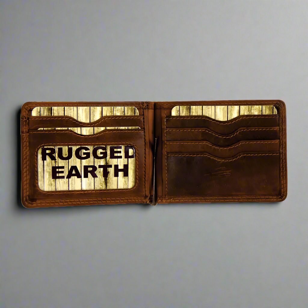 Porte-cartes Rugged Earth en cuir pour homme