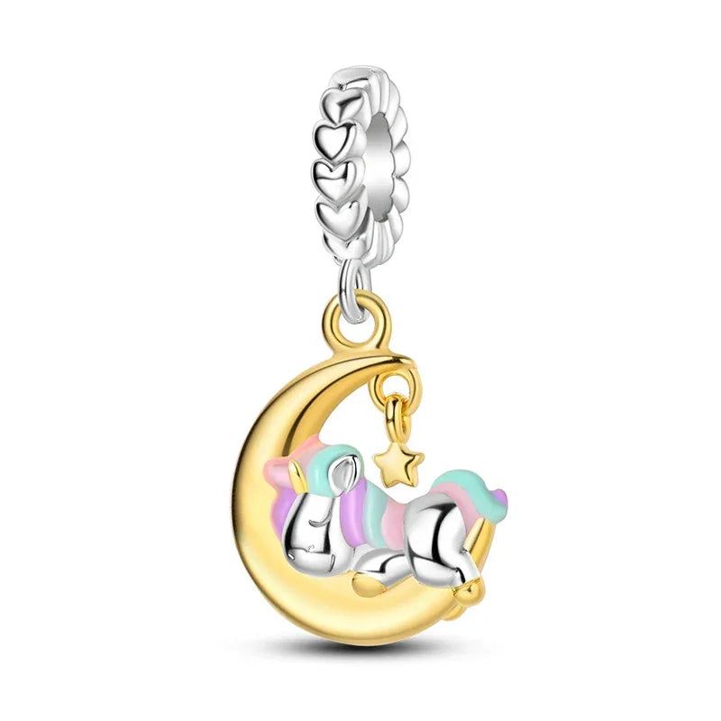 Breloque Licorne Onirique en Argent Sterling