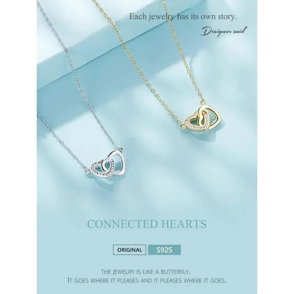Collier avec pendentif cœur en argent sterling 925 - Cadeau idéal pour la Saint-Valentin