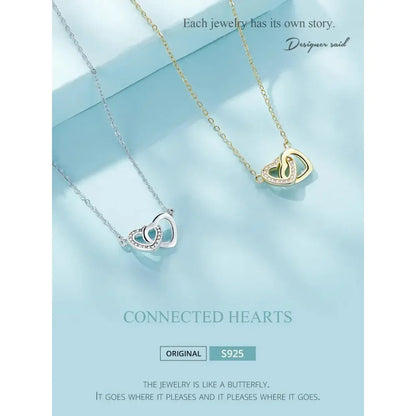 Collier avec pendentif cœur en argent sterling 925 - Cadeau idéal pour la Saint-Valentin
