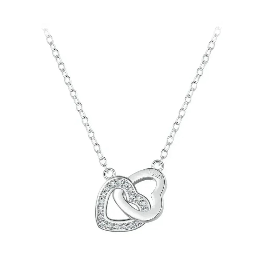 Collier avec pendentif cœur en argent sterling 925 - Cadeau idéal pour la Saint-Valentin