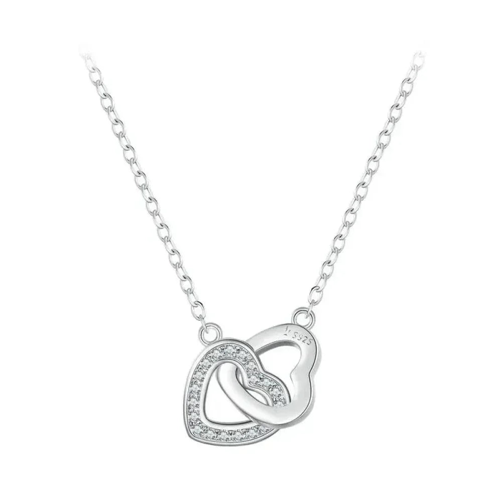 Collier avec pendentif cœur en argent sterling 925 - Cadeau idéal pour la Saint-Valentin