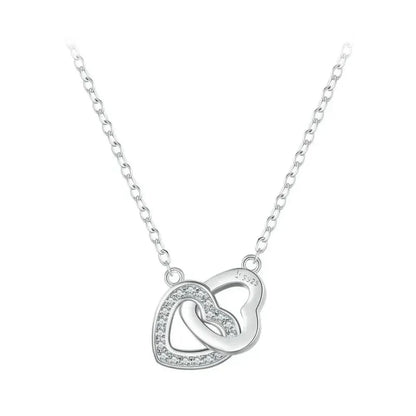 Collier avec pendentif cœur en argent sterling 925 - Cadeau idéal pour la Saint-Valentin