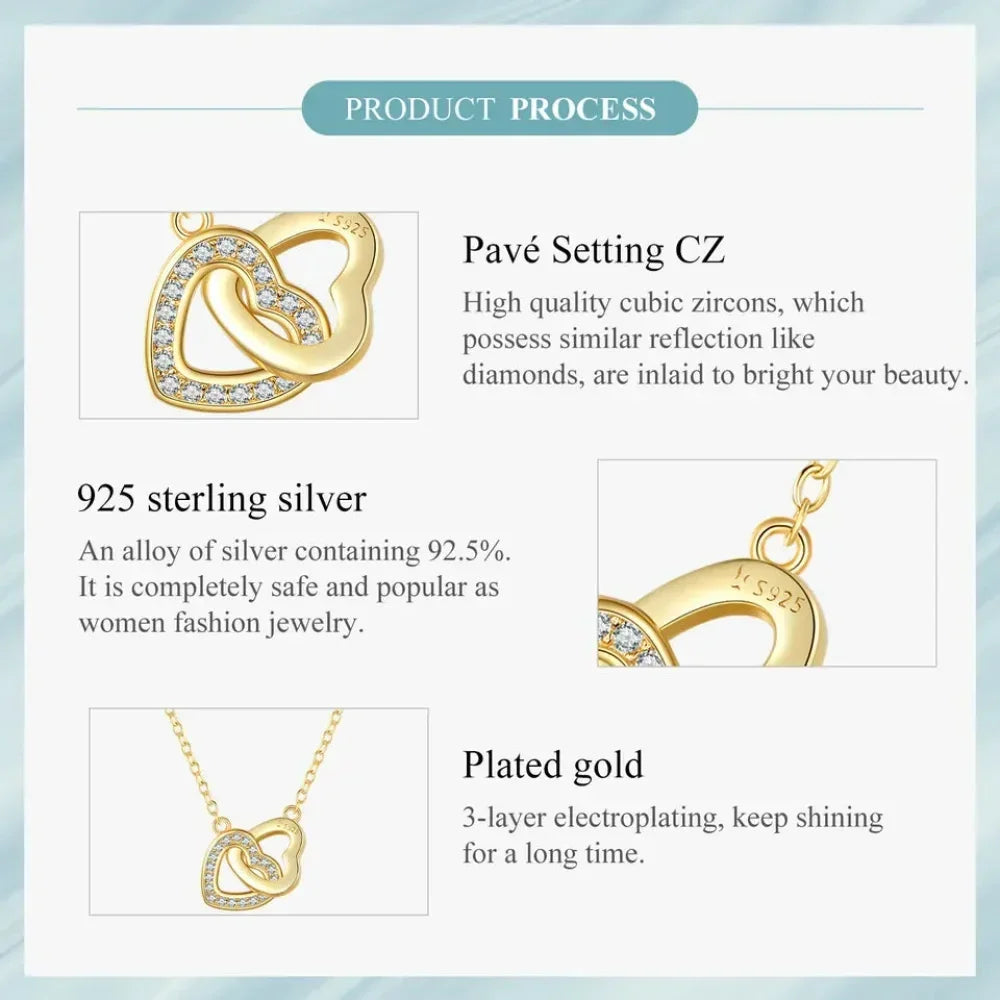 Collier avec pendentif cœur en argent sterling 925 - Cadeau idéal pour la Saint-Valentin