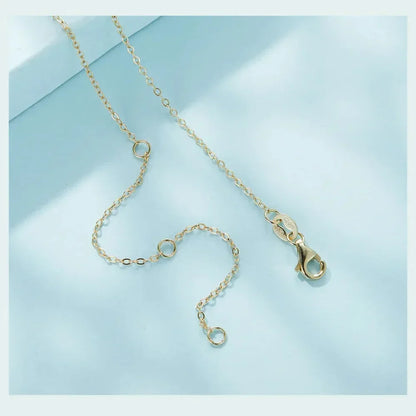 Collier à Chaîne en Argent Sterling 925 Véritable pour Femme - Bijoux Fins 46 cm