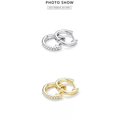 Stunning 925 Sterling Silver Small Hoop Earrings - Chic And Timeless