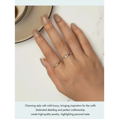 Bague de mariage en argent sterling 925 en forme de cœur – Symbole d'amour, bague de promesse empilable en 2 couleurs (taille 5-10)