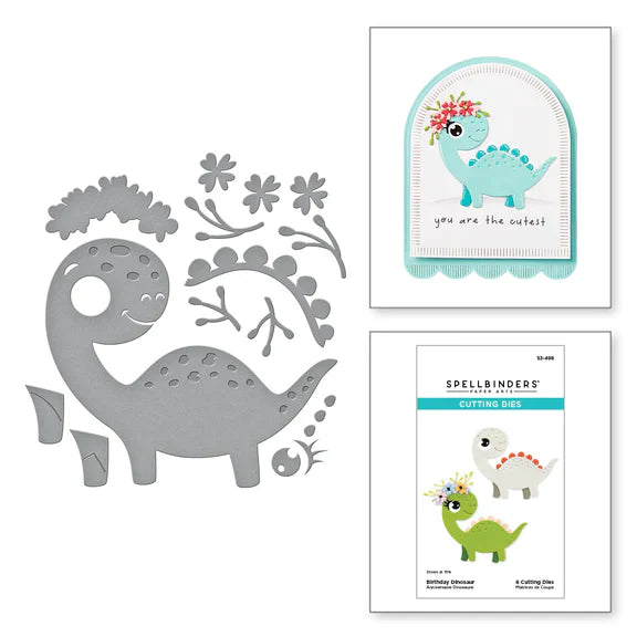 Matrices de découpe Dinosaure Anniversaire de la collection Monster Birthday