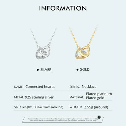 Collier avec pendentif cœur en argent sterling 925 - Cadeau idéal pour la Saint-Valentin