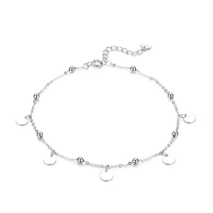 La chevillère moderne géométrique en argent sterling 925