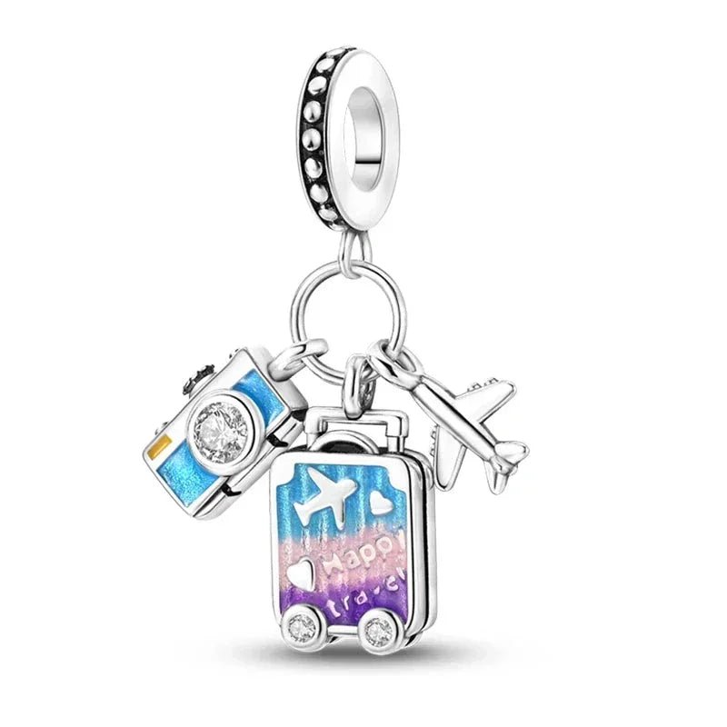 Breloque en argent sterling Purple Paradise
