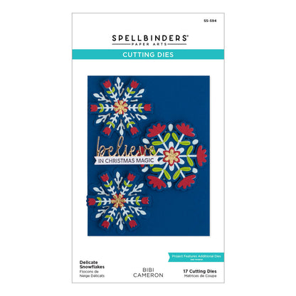 Matrices de découpe Flocons de neige délicats de la collection Bibi's Snowflakes par Bibi Cameron