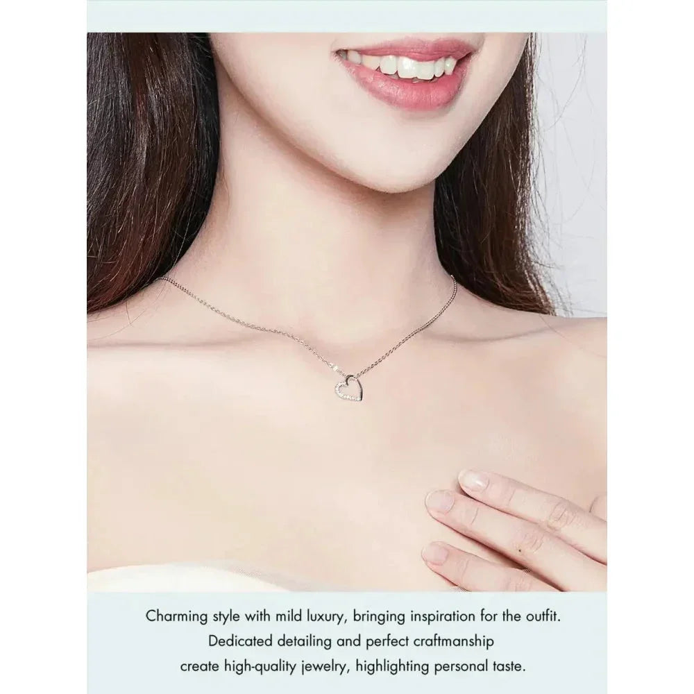 Collier à Chaîne en Argent Sterling 925 Véritable pour Femme - Bijoux Fins 46 cm