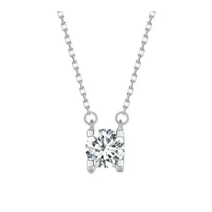 Collier Pendentif Moissanite 1 carat en Argent Sterling Éclatant