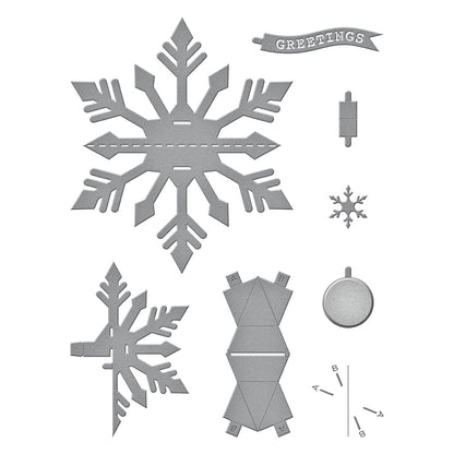 Matrices de découpe Flocon de Neige Pop-Up de la collection Bibi's Snowflakes par Bibi Cameron